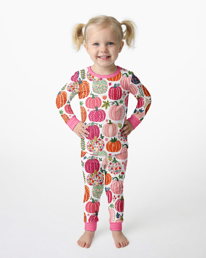 Pumpkin Patch Party Bamboo Two Piece Long Sleeve Pajama Set