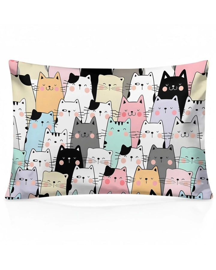 Purrfect Crowd Bamboo Pillow Case