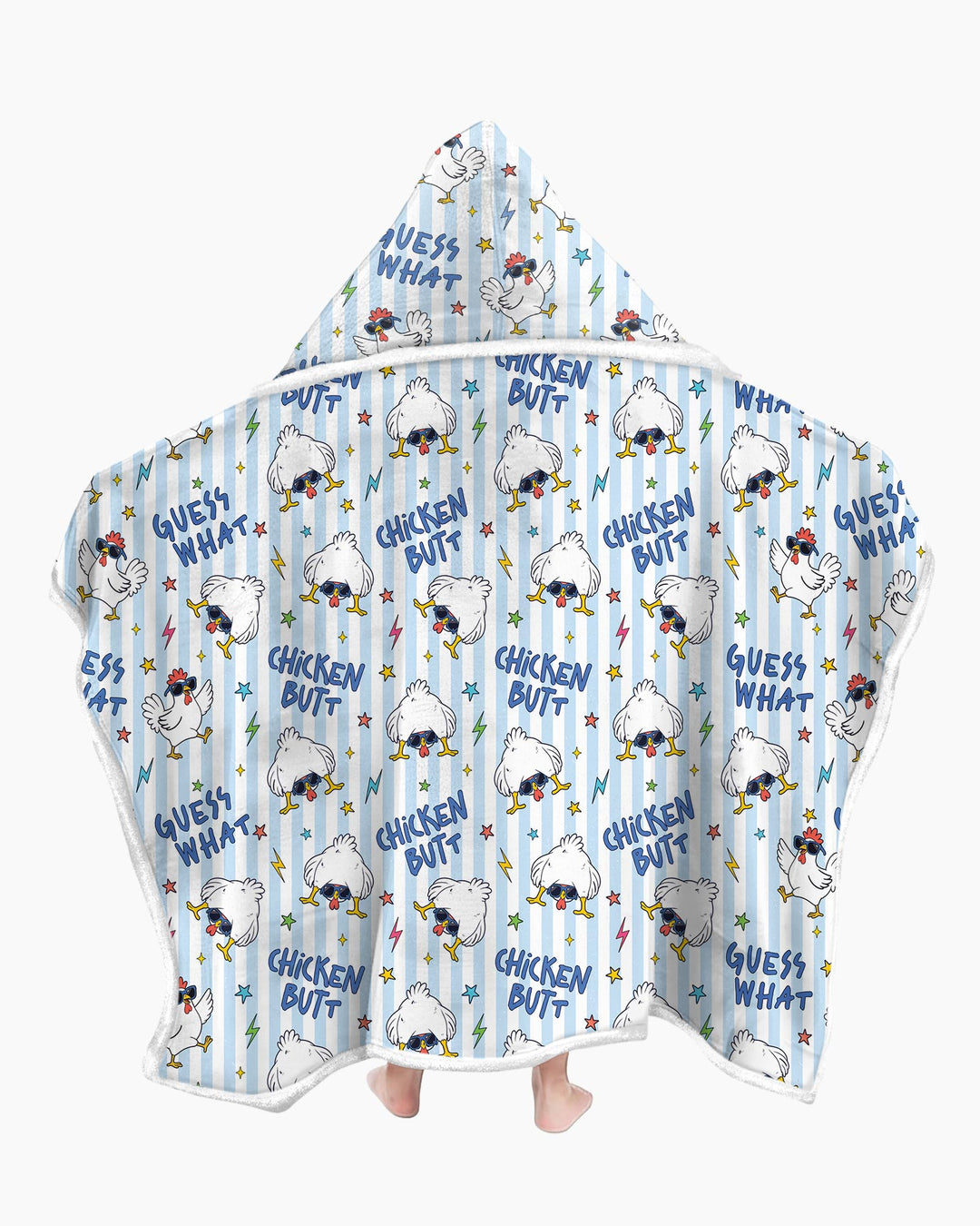 Guess What Chicken Butt! Bamboo Wearable Hooded Blanket