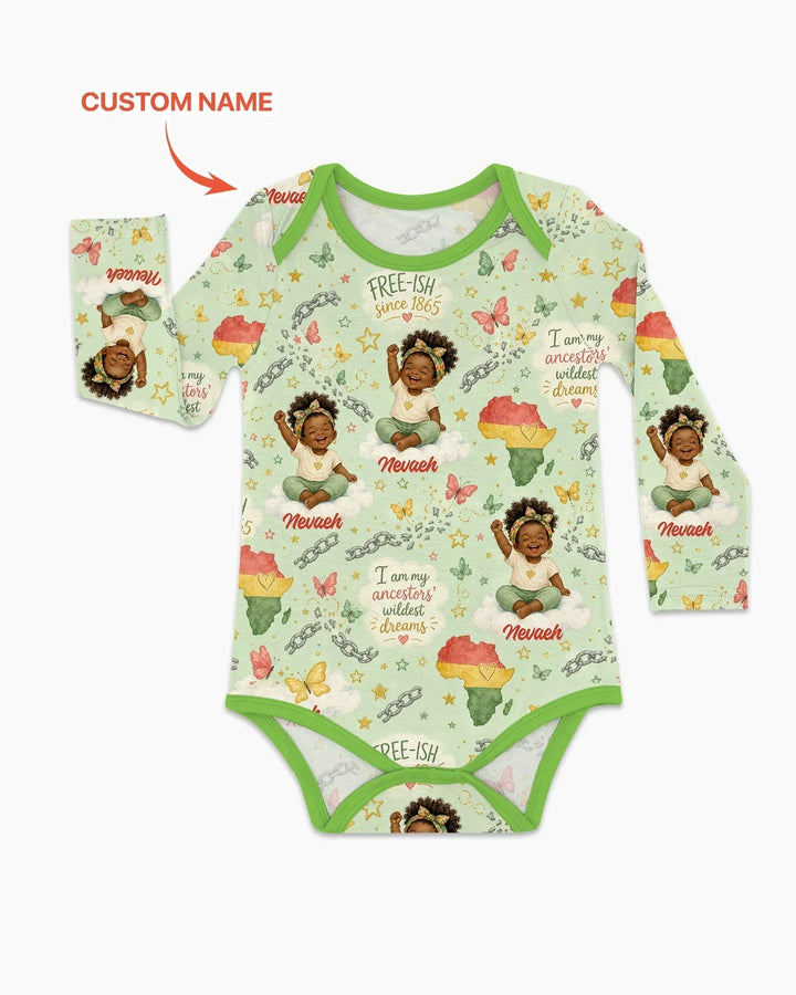 Gerippte Babykleidung mit individuellem Foto - Weich &amp; Skizzenhaft