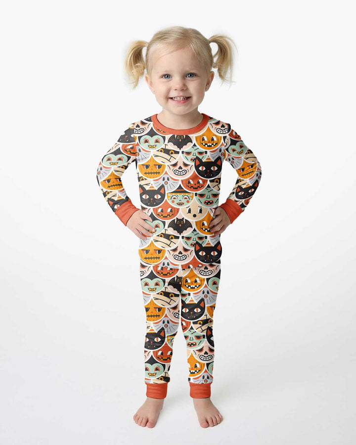 Monster Mash-Up Bamboo Two Piece Long Sleeve Pajama Set
