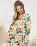 Vorlage Bambus Damen Pyjama Set