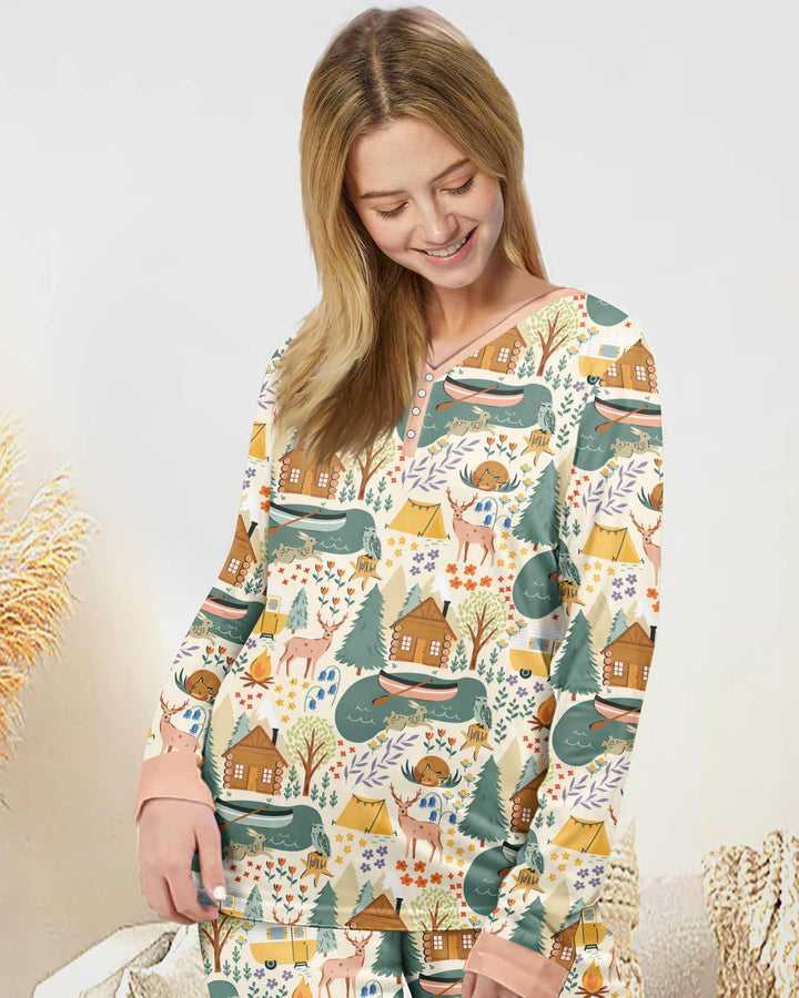 Vorlage Bambus Damen Pyjama Set