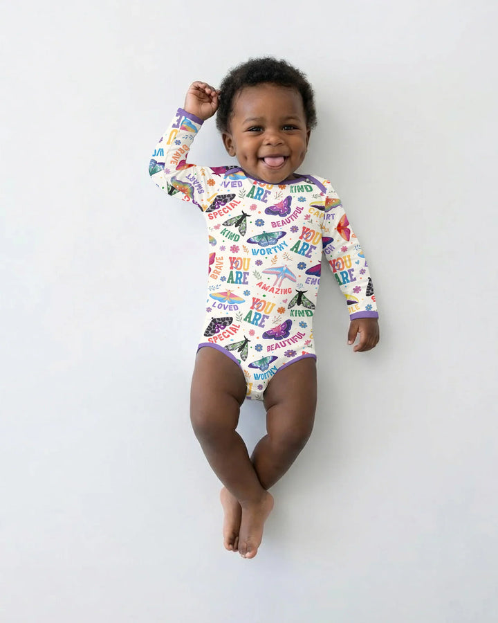 Gerippte Babykleidung mit individuellem Foto - Weich &amp; Skizzenhaft