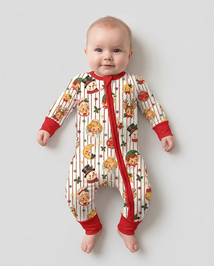 Vintage Christmas Bamboo Convertible Zippy