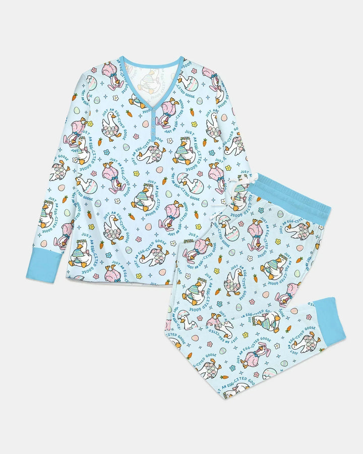 Ostern Silly Goose Bambus Pyjama-Set für Damen