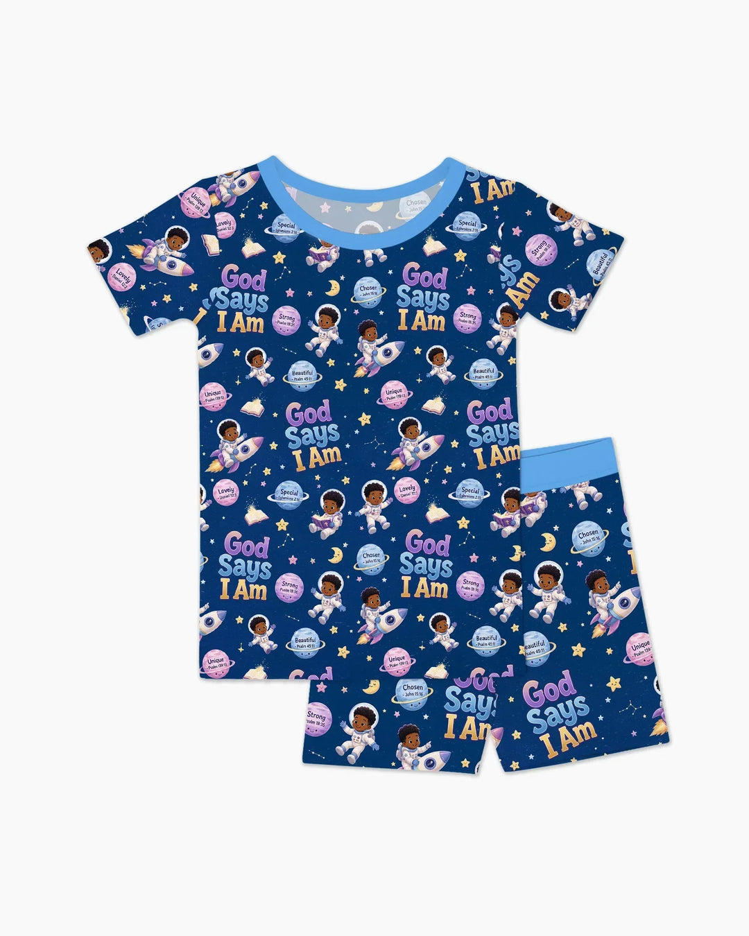 Schlafanzug-Set zweiteilig, kurze Ärmel, kurze Hose, Bambus