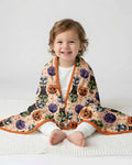 Groovy Halloween Disco Cat Bamboo Blanket