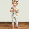 Islamic Alphabet Bamboo Two Piece Short Sleeve Pajama Set