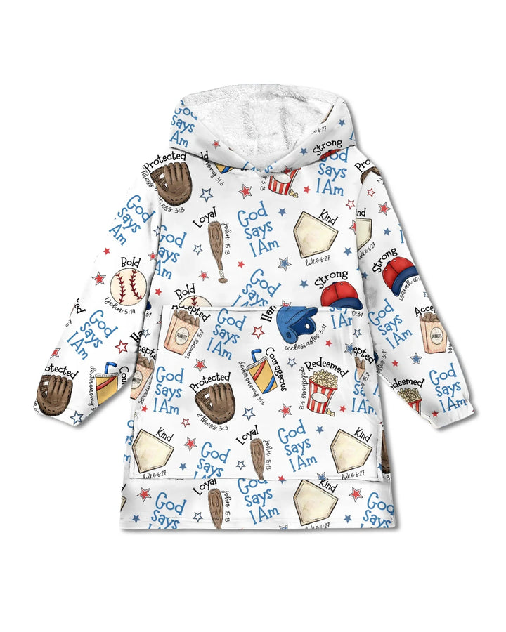 Christlicher Baseball tragbarer Bambus-Deckenpullover
