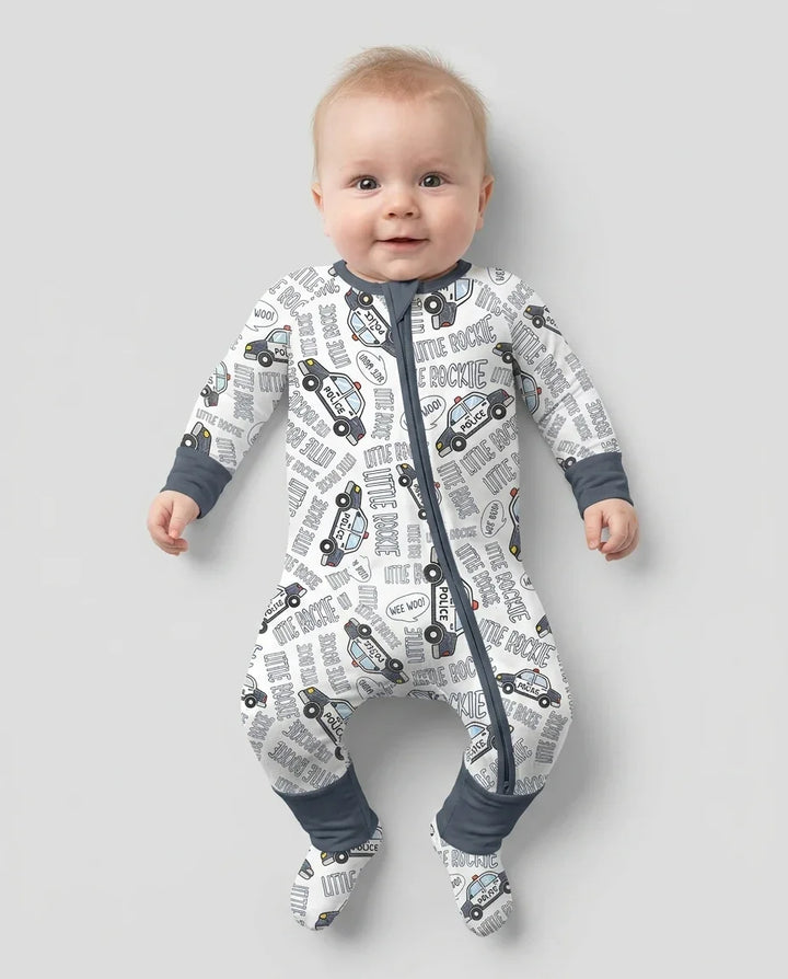 Gerippte Babykleidung mit individuellem Foto - Weich &amp; Skizzenhaft