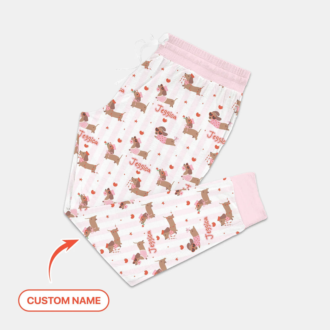 Damen-Pyjama-Set mit personalisiertem Haustierfoto für Weihnachten