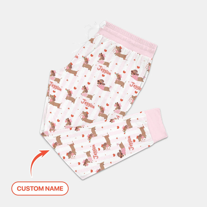Damen-Pyjama-Set mit personalisiertem Haustierfoto für Weihnachten