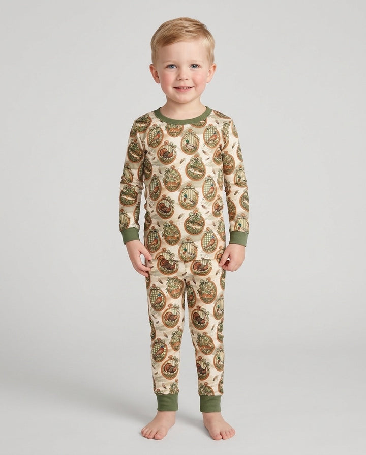 It's Hunting Season Vintage Bamboo Two Piece Long Sleeve Pajama Set