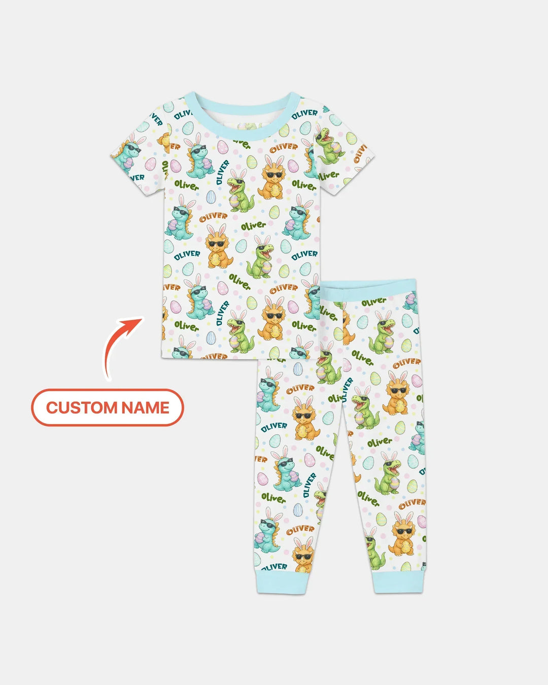 Zweiteiliges, kurzärmliges Pyjama-Set mit Marienkäfern
