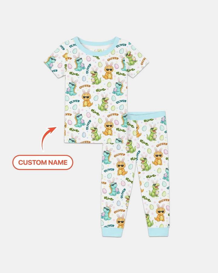 Zweiteiliges, kurzärmliges Pyjama-Set mit Marienkäfern
