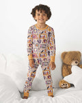 Spooky Portraits Bamboo Two Piece Long Sleeve Pajama Set