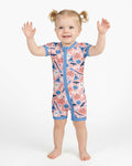 Pastel Pumpkins Skulls And Witch Craft Bamboo Shorty Zippy