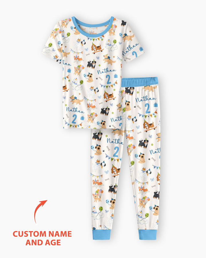 Zweiteiliges, kurzärmliges Pyjama-Set mit Marienkäfern
