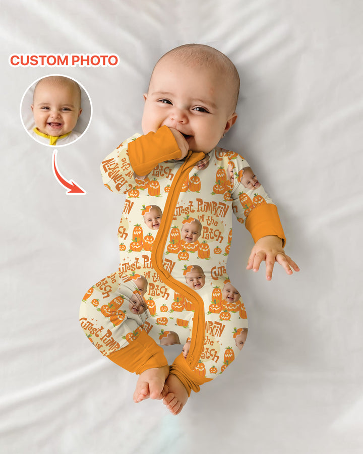 Gerippte Babykleidung mit individuellem Foto - Weich &amp; Skizzenhaft