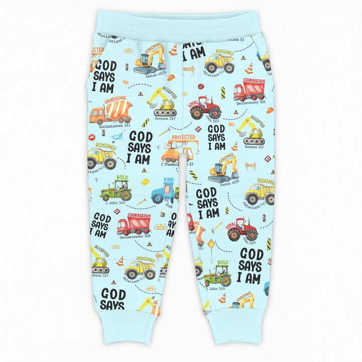 Gott sagt, ich bin der Junge Bambus-Jogger