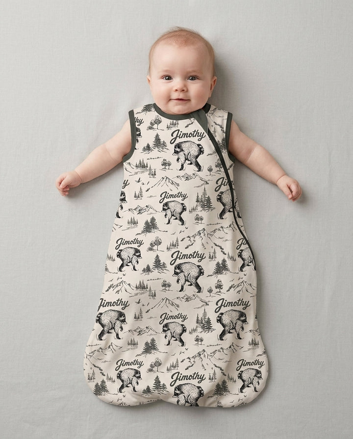 Vintage Jimothy Racoon Family Matching Bamboo Sleep Bag