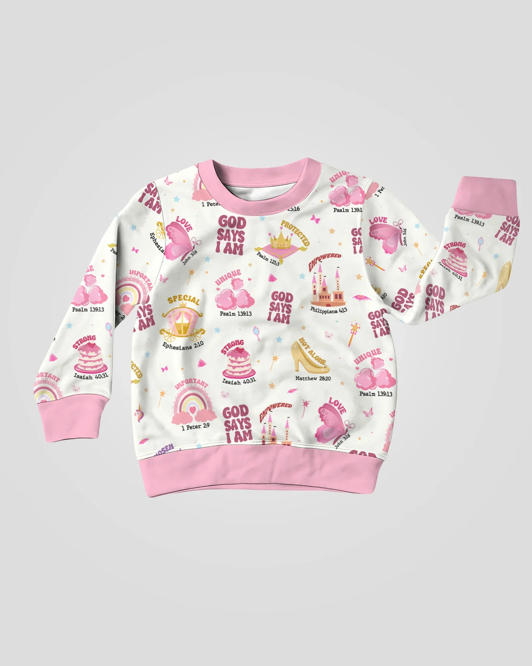 God Says I Am Girl Bambus-Rundhals-Sweatshirt