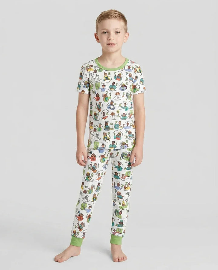 Zweiteiliges, kurzärmliges Pyjama-Set mit Marienkäfern