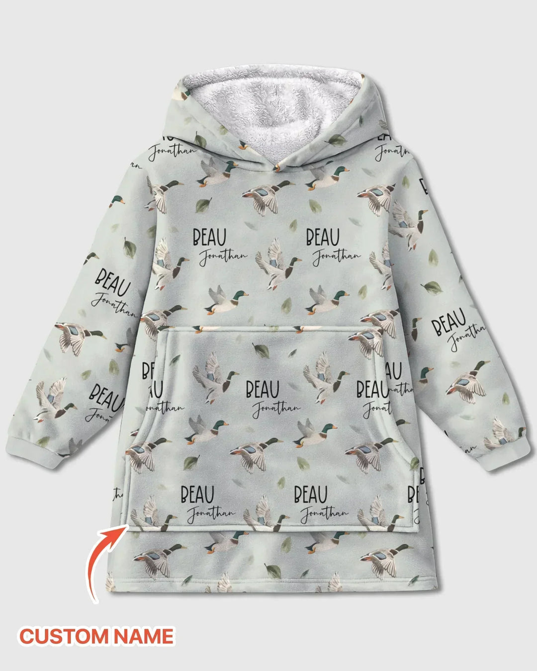 Personalisierbarer Stockenten-Bambus-Deckenhoodie