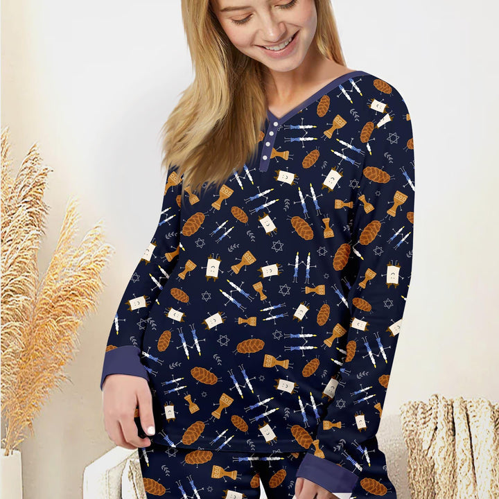 Vorlage für individuelles Damen-Pyjama-Set