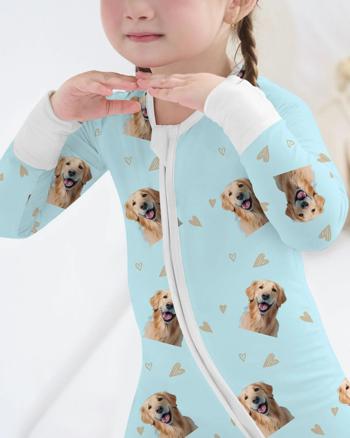 Benutzerdefiniertes Gesicht All Over Print Baby Convertible Zippy