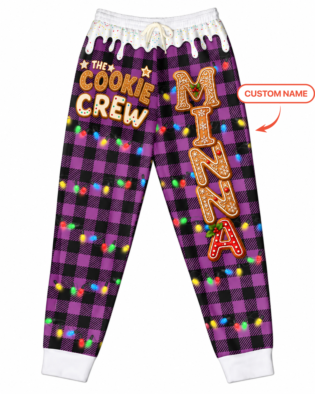 Cookie Crew Gingerbread Letter Bamboo Women Jogger