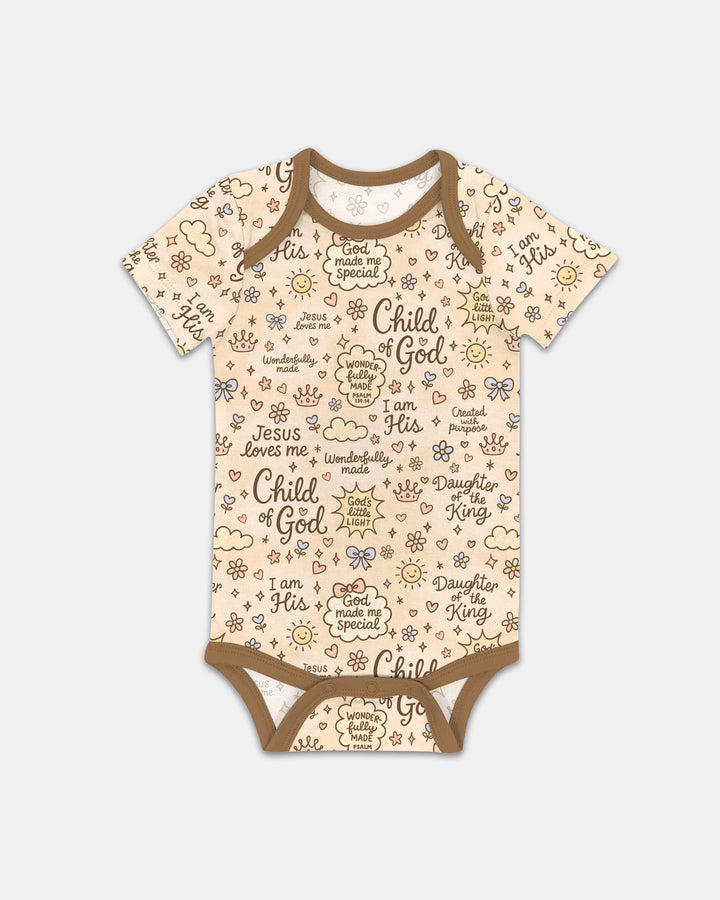 Child Of God Jesus Loves Me Bamboo Bodysuit