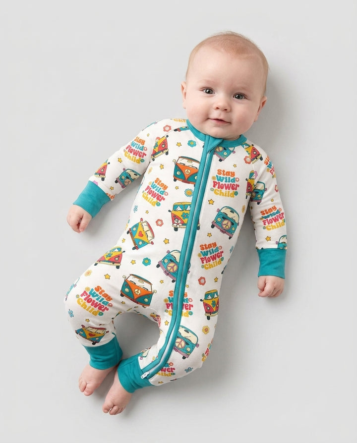 Gerippte Babykleidung mit individuellem Foto - Weich &amp; Skizzenhaft