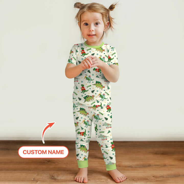 Zweiteiliges, kurzärmliges Pyjama-Set mit Marienkäfern