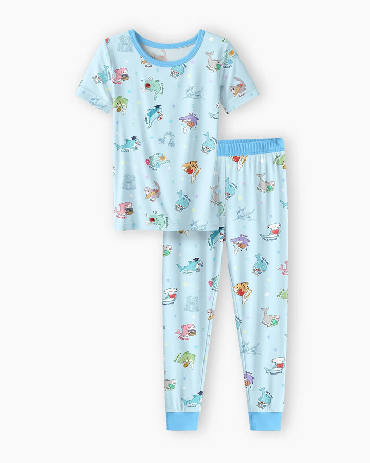 Zweiteiliges, kurzärmliges Pyjama-Set mit Marienkäfern