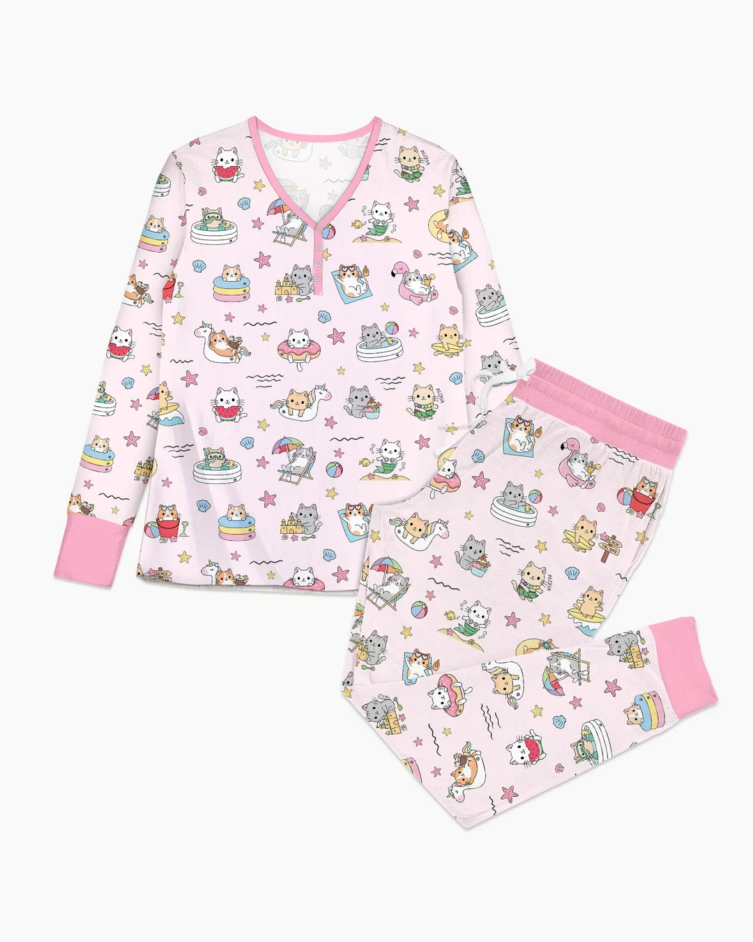 Vorlage Bambus Damen Pyjama Set