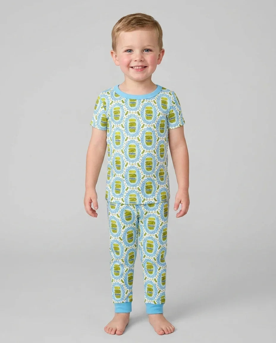 Zweiteiliges, kurzärmliges Pyjama-Set mit Marienkäfern