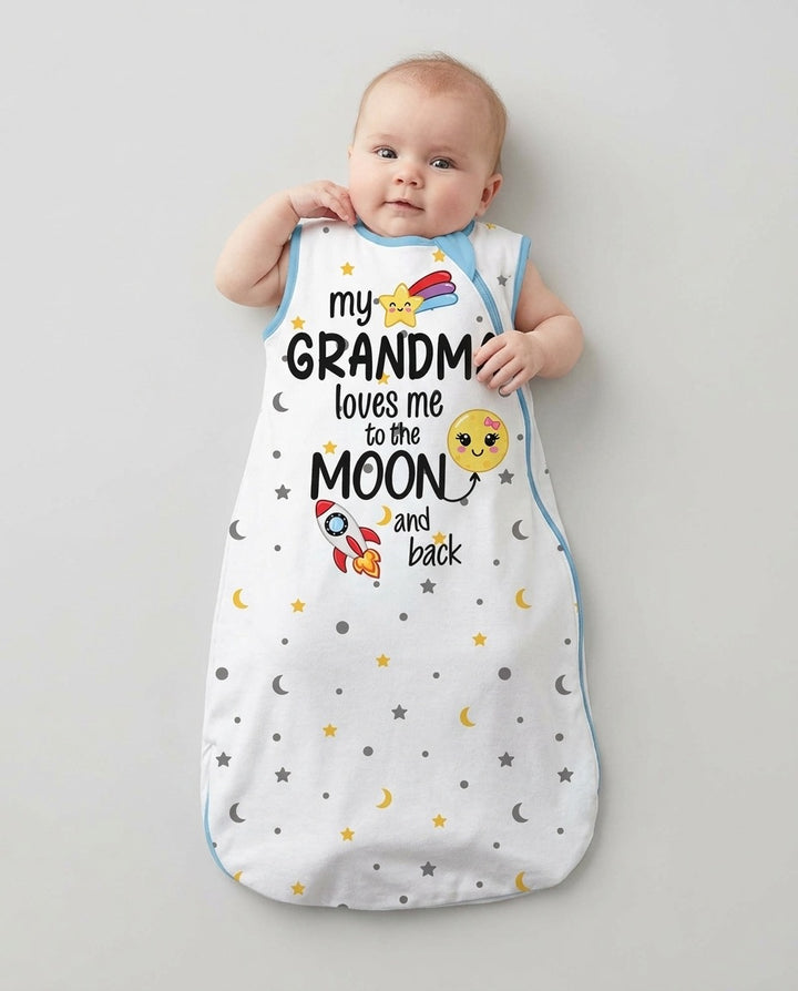 My Grandma Loves Me To The Moon And Back Bamboo Sleep Bag