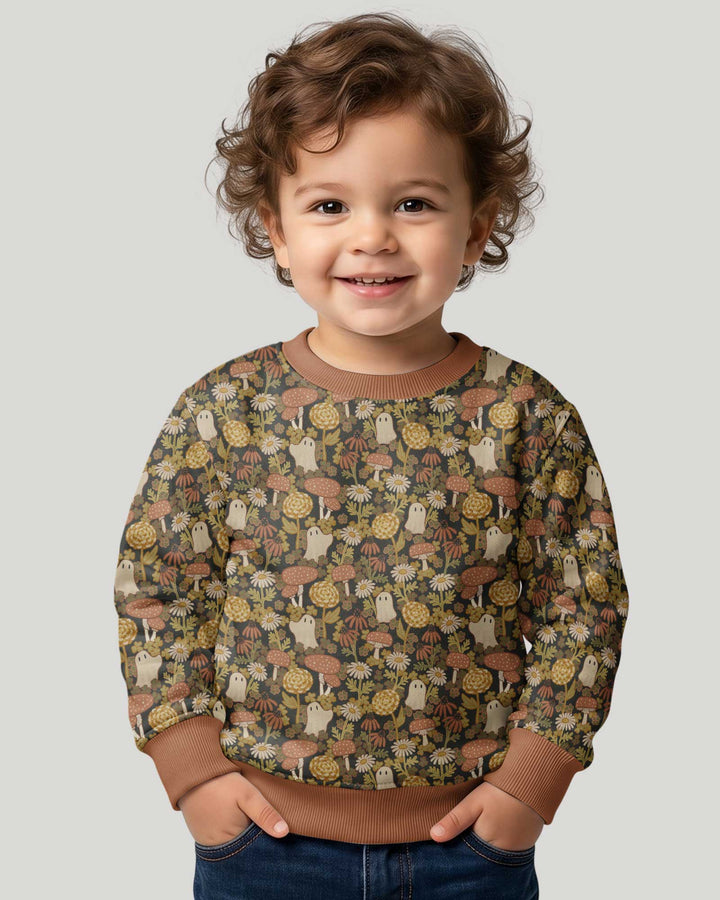 Ghost Garden Dark Autumn Bamboo Crewneck Sweatshirt