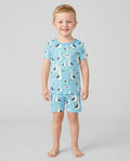 Template Zweiteiliges Pyjama-Set mit kurzen Ärmeln und Shorts