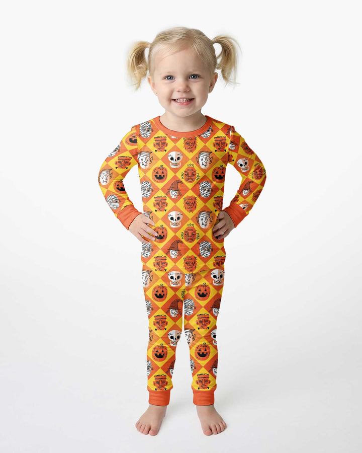 Monster Mix Bamboo Two Piece Long Sleeve Pajama Set