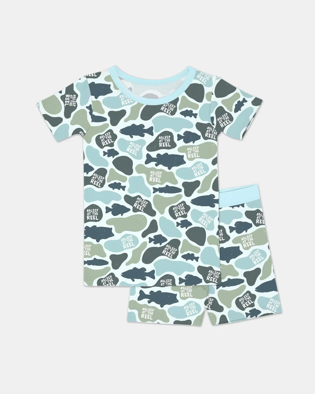 Template Zweiteiliges Pyjama-Set mit kurzen Ärmeln und Shorts