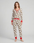 Preppy Christmas Mallard Duck Bamboo Women Pajama Set