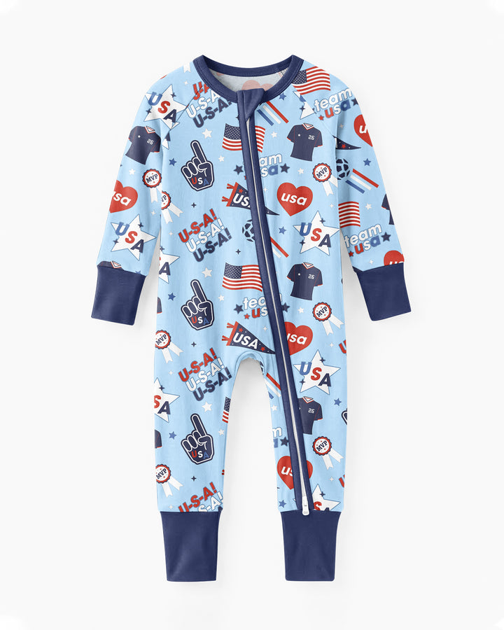 Soccer Party Team USA Bamboo Convertible Zippy