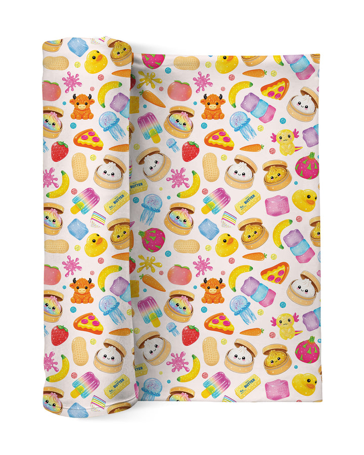 In My Squishies Era swaddle blanket