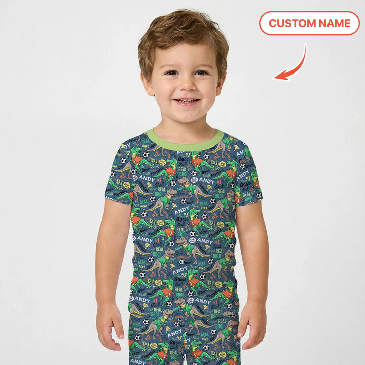 Zweiteiliges, kurzärmliges Pyjama-Set mit Marienkäfern