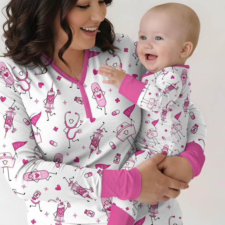 Cute Nurse Crew Bamboo Convertible Zippy