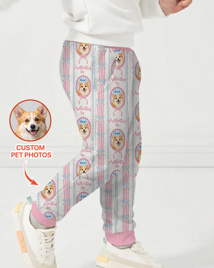 Custom Coquette Pet Photo Little Protector Bamboo Jogger