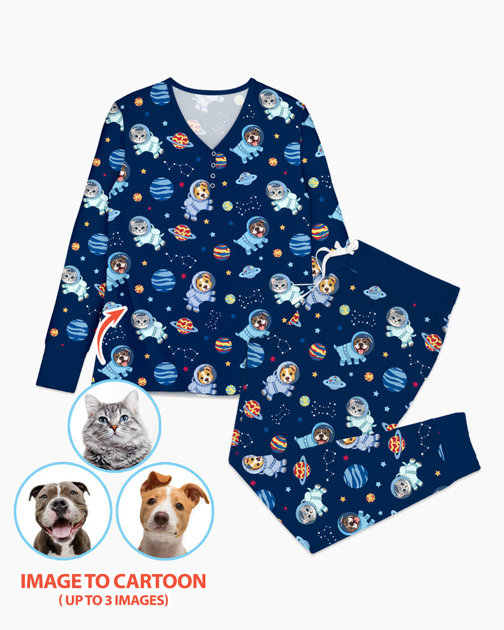 Vorlage Bambus Damen Pyjama Set